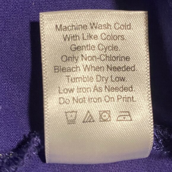 Coldwater Creek Women's Tank Top - Purple Floral Lace XL (16) - Picture 6 of 9